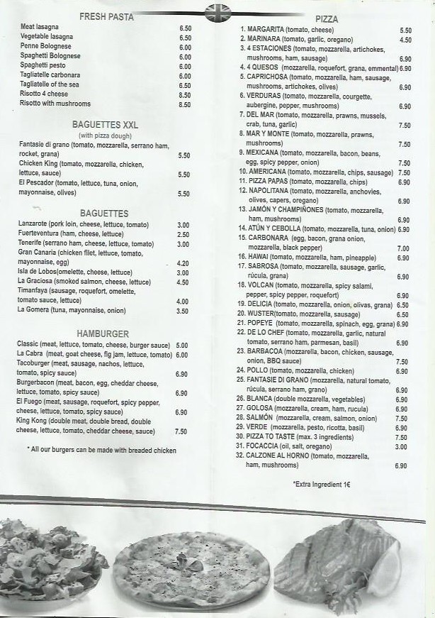 pizzeria takeaway lanzarote menu The Best Pizzas in Playa Blanca Lanzarote- Pizza Offers Playa Blanca - Pizza Discounts Playa Blanca - Pizza Delivery Playa Blanca Lanzarote. Variety of Pizza Restaurants & Pizza Places Playa Blanca