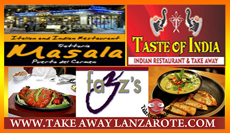 Indian Takeaways Puerto del Carmen, Takeaway Lanzarote