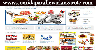 Comida para llevar lanzarote, comida a domicilio lanzarote, pizza, kebab, comida china, sushi, comida hindu, reparto a domicilio gratuito